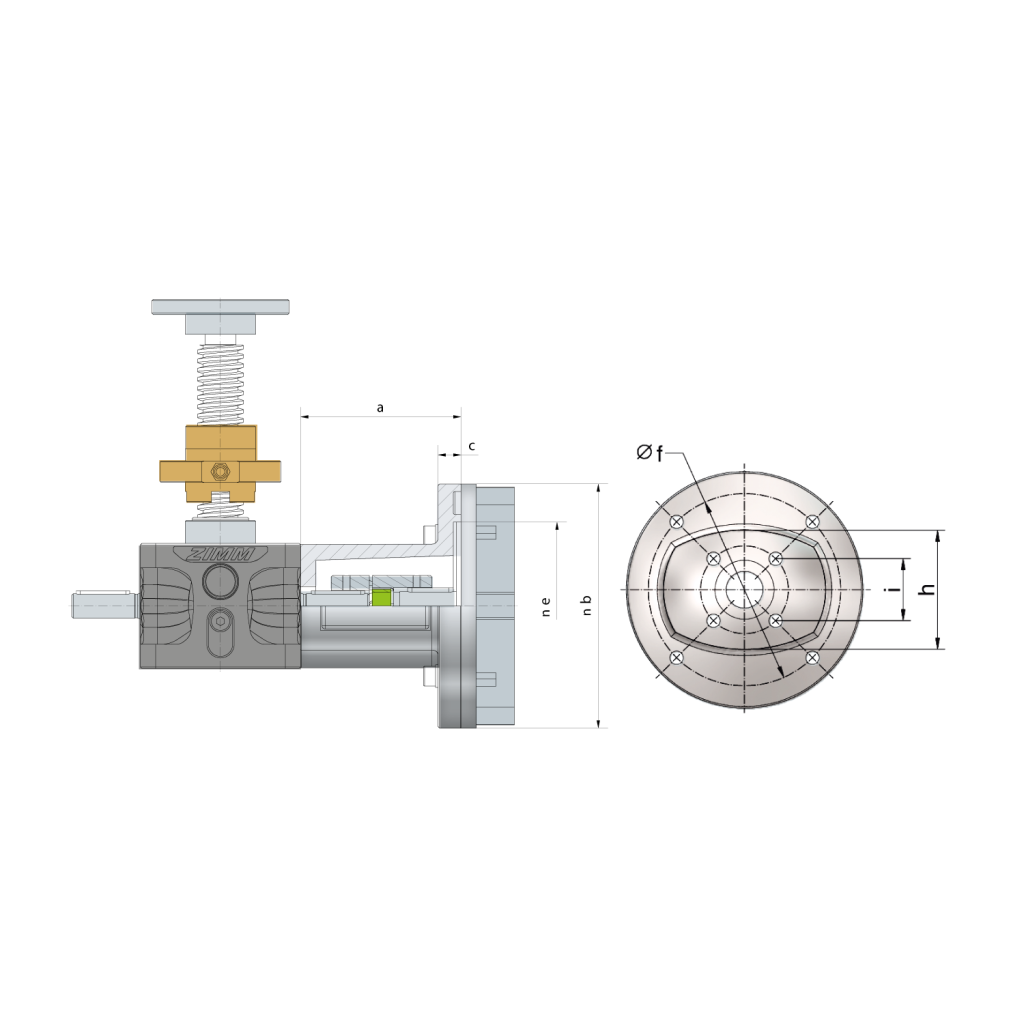 Motor flanşlar 2,5 - 1000 kN | ZIMM